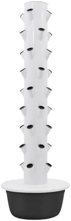 Hydroponic Indoor Growing Tower, 36-Plant Vertical Garden System with Pump and Timer, 9-Tier Hydroponics Growing Tower Kit for Vegetables Herbs, Automatic Circulation Irrigation Indoor Garden - Image 6
