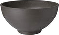 PSW Pot Collection 15x8 inch Plastic/Stone/Wood Composite Square Planter – No Drainage Hole (Drillable), Simplicity Bowl, Dark Charcoal by PSW