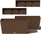 Veradek Pure Series Midori Planter & Drip Tray - Wide Outdoor Planter Set by VeradekOutdoor