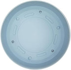 Bloem Mathers 12" Modern Plastic Planter with Saucer, Misty Blue, 2-Pack - Image 4