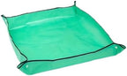 2 PCS Flower Pots Transplanting Mats, Waterproof Foldable Potting Tray, Leak Proof Plant Repotting Pad for Indoor for Patio by Unknown