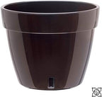 Gardenera 7.9" ASTI Self Watering Planter (Set of 3) in Black-Gold/Black - Modern Flower Pot with Water Level Indicator for All House Plants, Flowers, Herbs, Succulents and Hanging Plants - Image 3