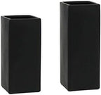 WGV Ceramic Block Vase Bulk, 5" W x 12" H, (Multiple Size/Color Choices) Matte Tall Square Flower Planter Pot, Accents Home Office Tabletop Decor, Ideal Gifts Black 6 Pieces (CSB0512BK) - Image 4