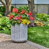 16" Modern Gypsum Planter with Drainage Hole - Image 2