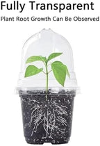 Plant Nursery Pots,Compatible for Lids PET, Transparent Humidity Domes Nursery Cups for Transplanting Seedlings Plant Starter Cont ainer A2 - Image 5
