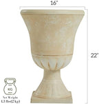 Worth 22'' Tall Urn Planters for Outdoor Plants Set of 2, Large Flower Pots - Image 3
