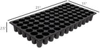 SUNPACK 21" x 11" Heavy Duty 72-Cell Circular Insert Tray, Black, 2.5" (Pack of 10) - Ideal for Greenhouses or Indoor Gardening - Holds Up to 72 Different Seeds - Image 6
