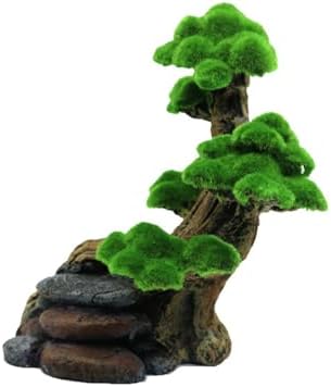 Resin Moss Tree Sculpture Decorative Tree Plant for Fishtanks Beautiful Natural Lookings Underwater Scene Ornament Fishtanks Landscape Accessories - Image 6
