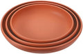 PATIKIL Plant Saucer Tray, 3 Pack 12/13/14 Inch Plastic Round Plant Saucer Flower Planter Drip Tray for Indoors Outdoors Patio Balcony, Terracotta by PATIKIL