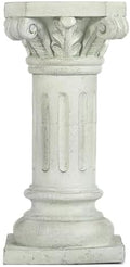 26" Tall Roman Column Pedestal Stand - Heavy Duty Magnesium Oxide Garden Pedestal for Statues, Weatherproof Outdoor Pillar for Sculptures – Sturdiness Plinth Base Statue Riser by XAONIEN