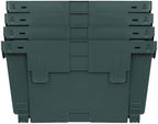 20Pack Vertical Wall Planter, 13 inch Wall Mounted Garden Planters, Stackable Wall Hanging Planter, Plastic Flower Pot with 4 Drainage Tray & 6.56FT Drainage Pipe for Indoor and Outdoor (Green) - Image 7