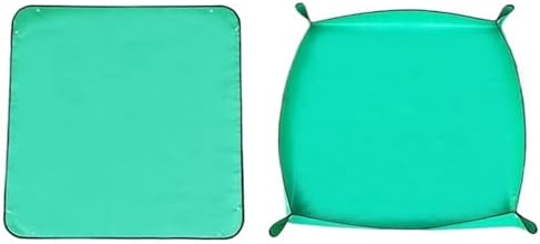 2 PCS Flower Pots Transplanting Mats Gardening Planting Mat PE Plant Repotting Foldable Waterproof Potting Pad for Patio by Unknown