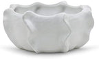 WGV Ceramic Bowl Vase, Width 10.25", Height 4.75", Corral Pot, White Large Mantel Planter Centerpiece for Wedding Event Office Home Decor, 1 Piece by WGVInternational-OpusGlassware