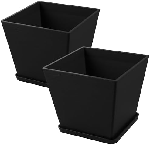 Kozyard 2Packs Taper Planter Indoor Outdoor Plant Pots by Kozyard