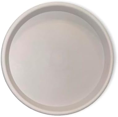 Crescent Garden Universal Round Planter Saucer, Durable Drainage Dish for Plant Pots, Heavy-Duty Plant Dishes Saucer, Indoor & Outdoor Plant Trays - Parchment (19 inch Inner, 22 inch Outer Diameter) by CrescentGarden
