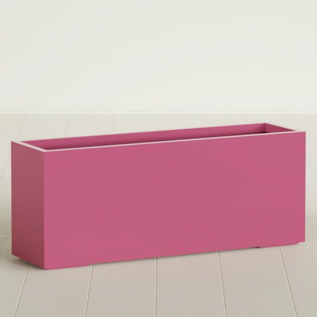 Greenline Leo Tall Rectangular Fiberglass Planter, Outdoor Planter Box by GreenlinePlanters