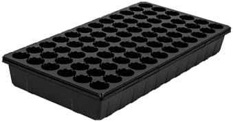 SUNPACK 21" x 11" Heavy Duty 72-Cell Circular Insert Tray, Black, 2.5" (Pack of 10) - Ideal for Greenhouses or Indoor Gardening - Holds Up to 72 Different Seeds - Image 3