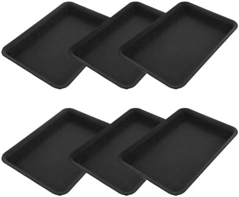 Flower Saucers 6 Pcs Rectangular Flower Pot Drip Tray Plant Tray by Unknown