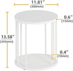 Plant Stand Indoor,small plant stool,Flower Pot Corner stand holder,Mid Century Heavy Duty Metal Tall Home Decor,Modern Round End Table,Small Rustic Display Stand for Living Room,Bedroom(White,14In) - Image 4