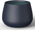 Kante Accent Round Curved Charcoal Concrete Planter 18.1" Dia, Outdoor by Unknown