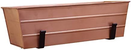 Achla Designs Medium Copper Flower Box with Wall Brackets by ACHLADesignsHomeGarden