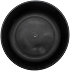 The HC Companies 8 Inch Round Plastic Succulent Capri Bowl Decorative Indoor Flower Succulent Planter Pot with Drain Plug Hole, Faux Concrete Color (2 Pack) - Image 2