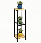 Dipion 3 Tier Pedestal Stand,40 Inch Tall Plant Stand Indoor,Yellow Oak by CozyTimes