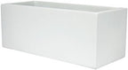 Brisbane Rectangle Fiberglass Planter Box (L:24" x W:8" x H:8", Matte White) - Image 2