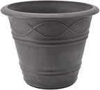 PSW Pot Collection Western Weave Planter Pot for Indoor and Outdoor Plants and Gardens, 14.5-inch, Dark Charcoal - Image 2