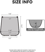 Kante Small Round Curved Black Concrete Planter 11.8" Dia, Outdoor - Image 2