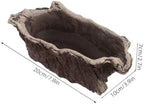 Cabilock Cement Planter Pot Vintage Driftwood Design for Succulents Artistic Home Office Decor Planter Sturdy Imitation Tree Root Flowerpot for - Image 2