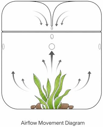 Bioloark Glass Plant Terrarium MY-120H, 4.7" x 7" Small Desktop Moss Terrarium with Dew-Collecting Lid, Ventilation Holes, High-Clarity Glass Jar for Ferns, Small Plants & Office Décor - Image 5