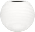 SAFAVIEH Outdoor – Mora White Ficonstone Cement Planter Pot, Fully Assembled Decorative Outdoor Planter, Smooth Orb Design, Frost-Resistant with Drainage (PAT1534C) by Unknown