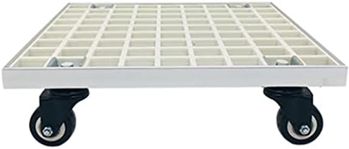 Heavy Duty Plant Caddy with Wheels, 330lb Bearing Capacity, Strong Metal Trolley with Industrial PU Casters, Aluminum Edge for Indoor and Outdoor Use by Unknown