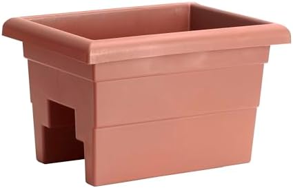 Root & Vessel Countryside Railing Planter Box, 16 Inch, Terra by RootVessel