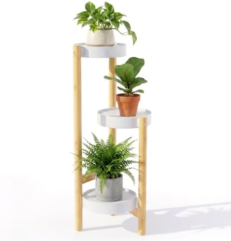 APRTAT 3-Tier Tall Bamboo Plant Stand for Indoor Plants by HEALTHYYOU