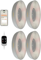 GLOWRIUM Smart Full Spectrum LED Grow Light for Indoor Plants (White 4PCS) by GLOWRIUM