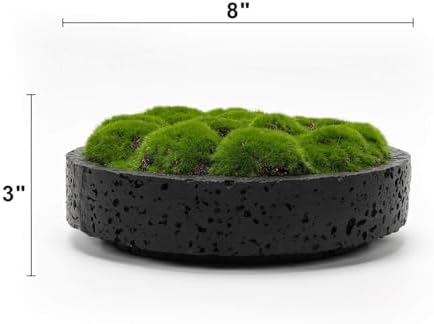 NAHARO New Moss Bowl,8''Handmade Cement Bowl–Artificial Moss Centerpiece for Home Decoration, Living Room, Office, or Coffee Table Display - Image 7
