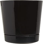 Novelty Majestic Full Depth Round Cylinder Pot, Glossy Black, 8-Inch (10088) (Pack of 2) - Image 4