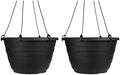 The HC Companies Wrapt Hanging Planter, 13 Inch, Black, 2-Pack by TheHCCompanies