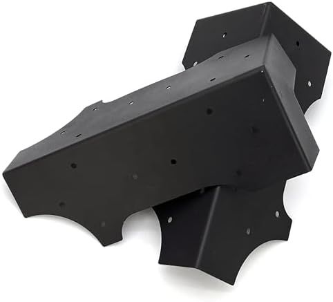 Hi-Flame 4 Set Raised Garden Bed Corner Brackets with Screws, Fit Lumber up to 2 Inch x 12 Inch Raised Bed Brackets for Vegetable Garden (Black) - Image 4