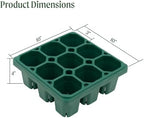 Vego garden Giga Seedling Trays - 4 Pack, 9-Cell UV-Resistant Reusable Starter Trays for Greenhouse/Garden (No Lids) - Image 3