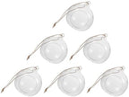 6 Piece Glass Globe Hanging Tea Light Holder Terrarium Set by INOOMP