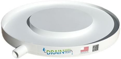 Drain Away White 15.5 Inch Plant Saucer Heavy Duty Drain Tray for Large Pots Indoor Outdoor Waterproof UV Resistant | Protect Floors Decks | 12in 15in 22in | White Gray Terra Cotta Black by Unknown
