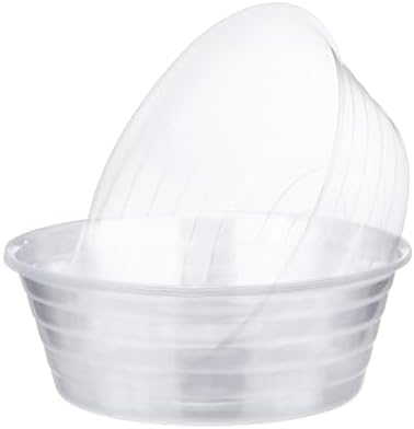 M METERXITY 10-Pack Plastic Plant Saucer, 11 Inch Clear Thin Plant Saucer Drip Tray for Indoor/Outdoor, Planter Liners Nursery Pots by MMETERXITY