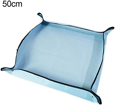 Garden Tools, Shovel, Foldable Plant Repotting Mat, Soil Gardening Succulent Transplanting(Blue,50cm) - Image 2