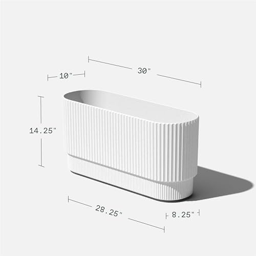 Veradek Demi Series Long Planter - Wide Outdoor Planter - Image 3