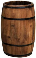 Multipurpose Wooden Barrel Planter, Creative Whiskey Barrel Planter, Solid Wood Wine Barrel, Suitable for Garden and Patio(H27.6in) by Unknown