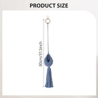 2xWall Hanging Flower Pot Holder Boho Macrame Hanging Planter for Indoor Outdoor Faux Plants Garden, 6 Pcs - Image 2
