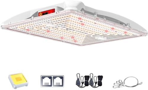 Sun System P1000 HelioGrow LED Grow Light for Indoor Plants - 100 Watt, High Efficiency Full Spectrum Dimmable Diodes, Daisy Chain up to 512 Units, 2 Year Warranty, Mounting Hardware Included by SunSystem